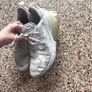White NIKE air max 270 size 6.5!